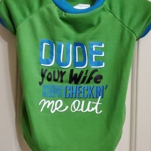Adorable male doggy tee